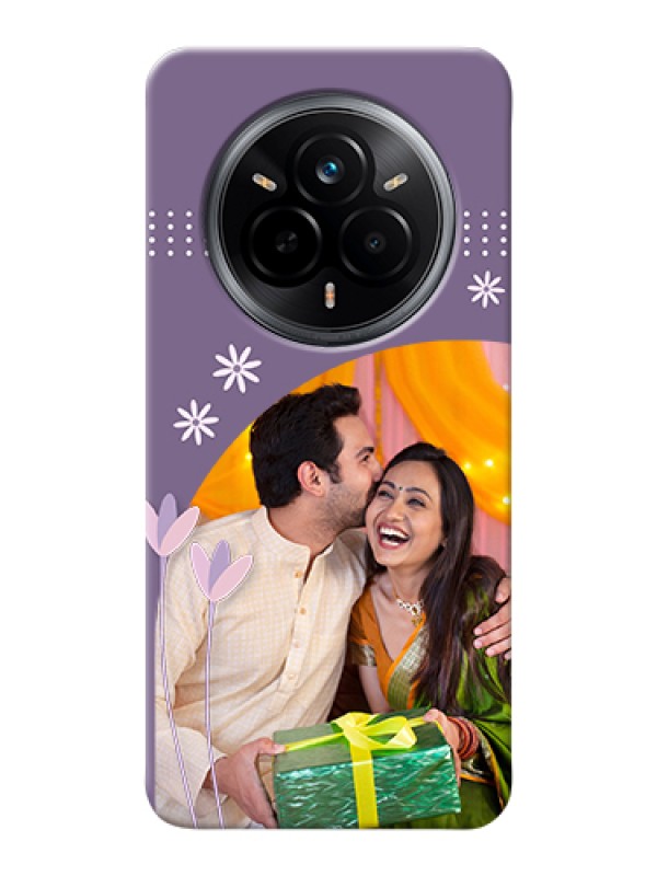 Custom Realme 14 Pro 5G Custom Hard Phone Case - Lavender Flowers Design