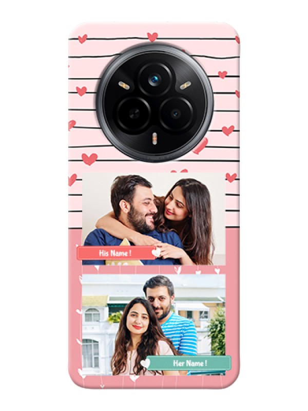 Custom Realme 14 Pro 5G Custom Hard Phone Case - Photo With Heart Design