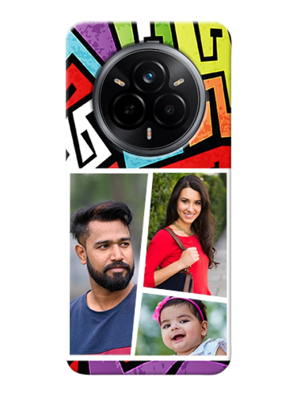 Custom Realme 14 Pro 5G Custom Hard Phone Case - Graffiti Pattern Design