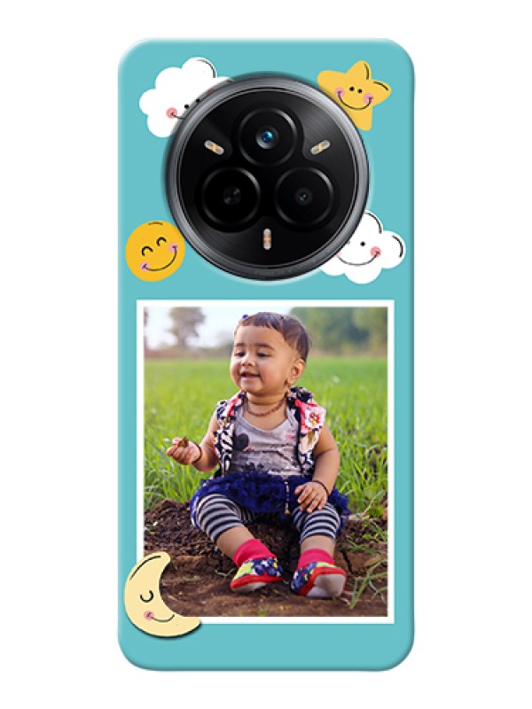 Custom Realme 14 Pro 5G Custom Hard Phone Case - Smiley Kids Stars Design