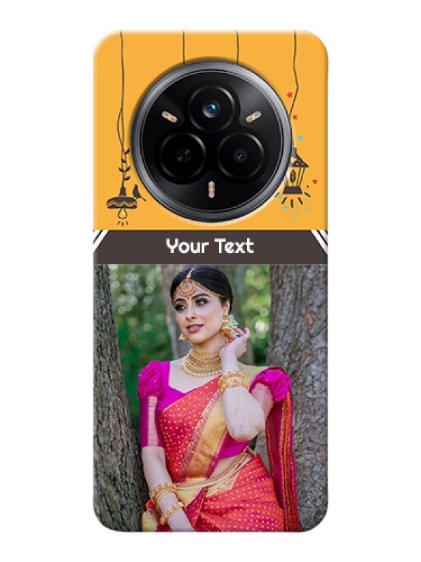 Custom Realme 14 Pro 5G Custom Hard Phone Case - With Family Picture And Icons