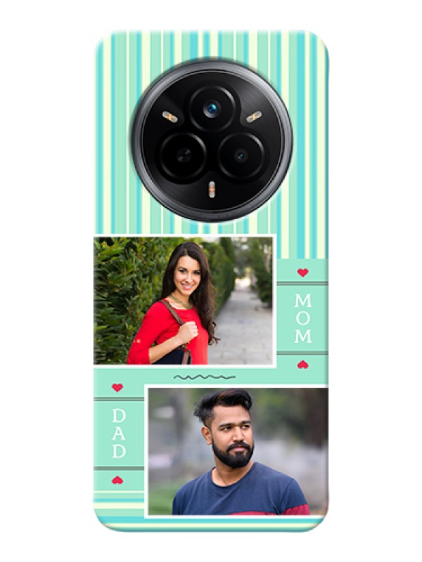 Custom Realme 14 Pro 5G Custom Hard Phone Case - Mom & Dad Pic Design