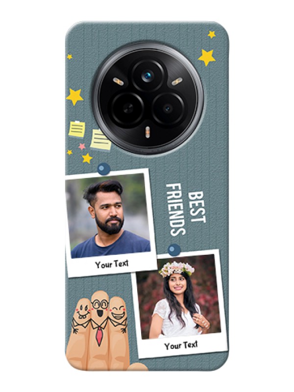 Custom Realme 14 Pro 5G Custom Hard Phone Case - Sticky Frames And Friendship Design