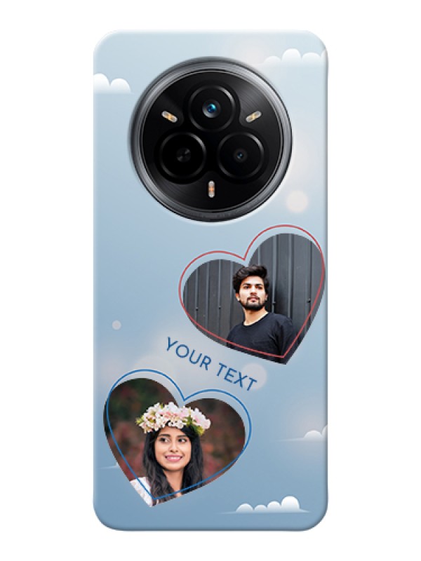 Custom Realme 14 Pro 5G Custom Hard Phone Case - Blue Color Couple Design