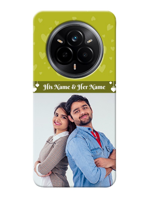 Custom Realme 14 Pro 5G Custom Hard Phone Case - You & Me Heart Design