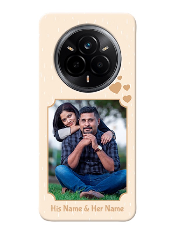 Custom Realme 14 Pro 5G Custom Hard Phone Case - With Confetti Love Design