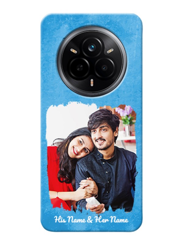 Custom Realme 14 Pro 5G Custom Hard Phone Case - Blue Color Vintage Design