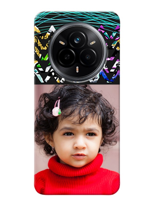 Custom Realme 14 Pro 5G Custom Hard Phone Case - Neon Abstract Design