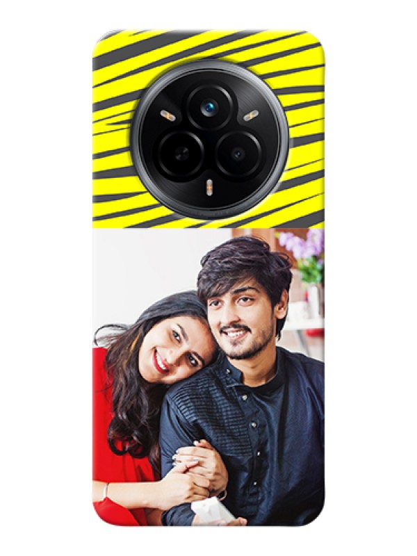 Custom Realme 14 Pro 5G Custom Hard Phone Case - Yellow Abstract Design