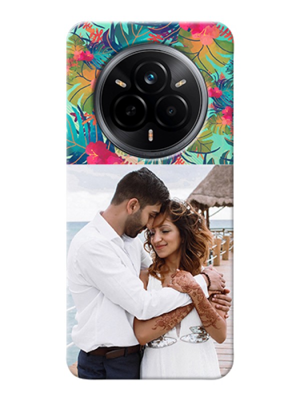 Custom Realme 14 Pro 5G Custom Hard Phone Case - Watercolor Floral Design