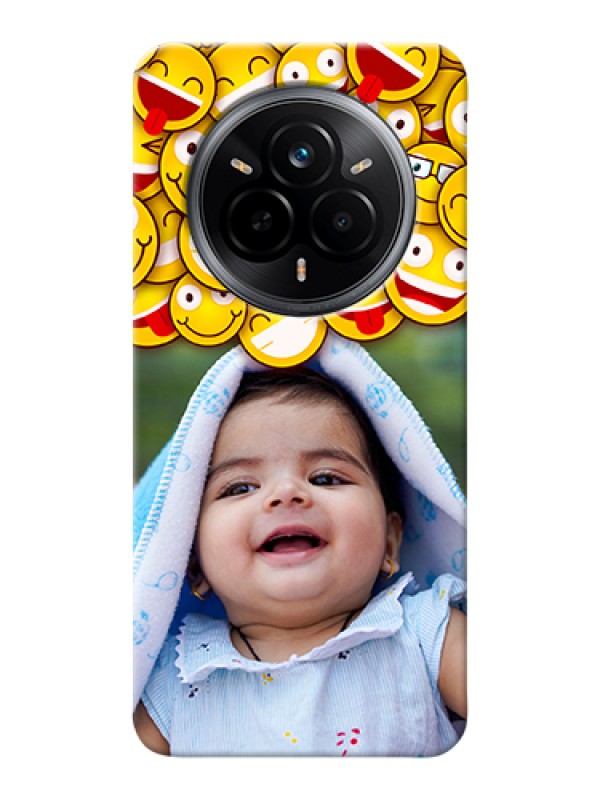 Custom Realme 14 Pro 5G Custom Hard Phone Case - With Smiley Emoji Design