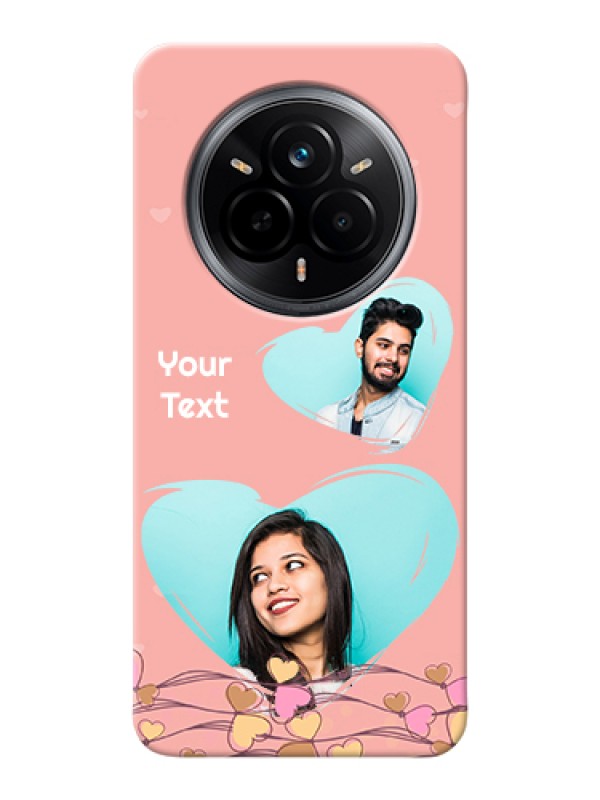 Custom Realme 14 Pro 5G Custom Hard Phone Case - Love Doodle Design