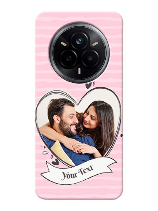 Custom Realme 14 Pro 5G Custom Hard Phone Case - Vintage Heart Design