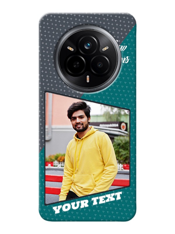 Custom Realme 14 Pro 5G Custom Hard Phone Case - Background Pattern Design With Quote