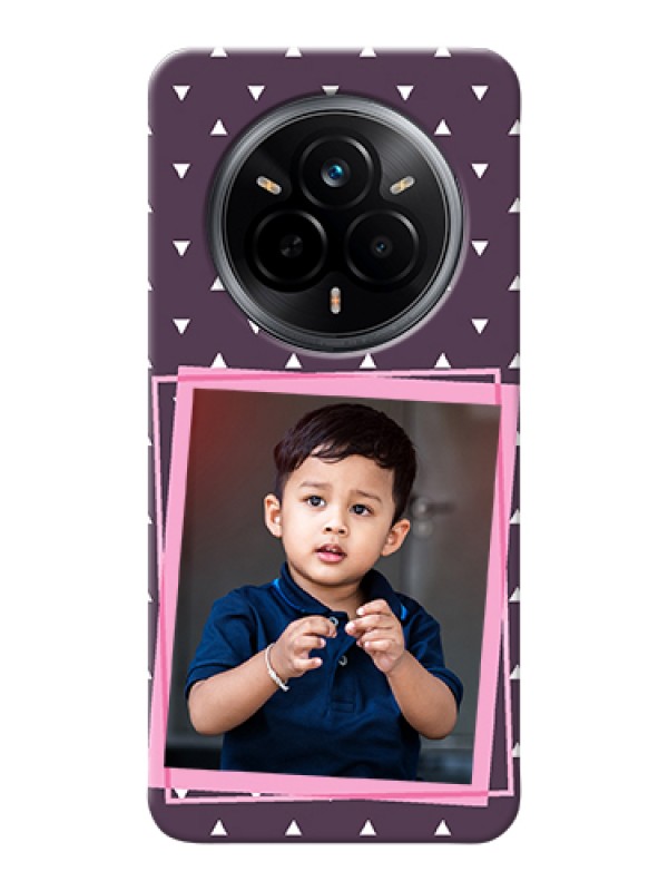 Custom Realme 14 Pro 5G Custom Hard Phone Case - Triangle Pattern Dotted Design