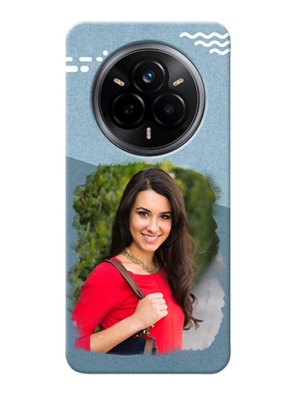 Custom Realme 14 Pro 5G Custom Hard Phone Case - Grunge Line Art Design