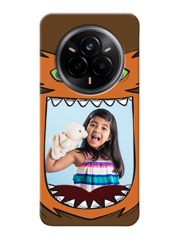 Custom Realme 14 Pro 5G Custom Hard Phone Case - Owl Monster Back Case Design