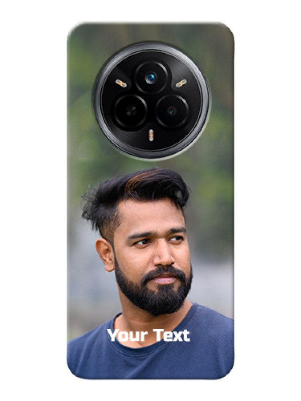 Custom Realme 14 Pro 5G Custom Hard Phone Case - Photo With Text Design