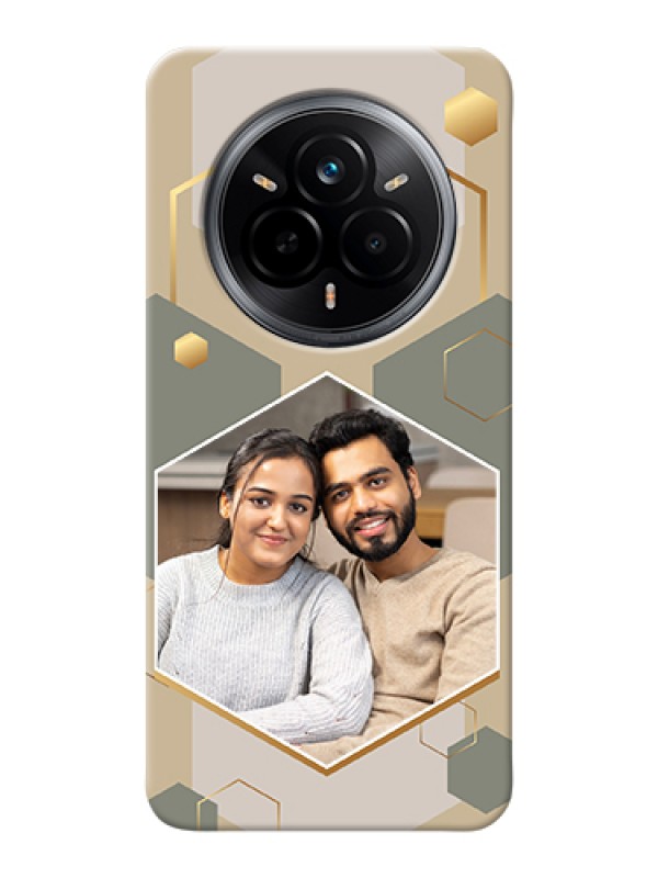 Custom Realme 14 Pro 5G Custom Hard Phone Case - Stylish Hexagon Pattern Design