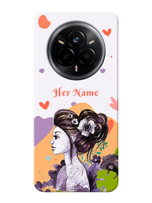Custom Realme 14 Pro 5G Custom Hard Phone Case - Woman And Nature Design