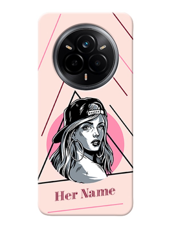 Custom Realme 14 Pro 5G Custom Hard Phone Case - Rockstar Girl Design