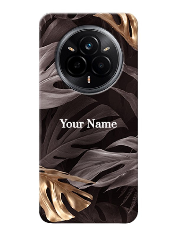 Custom Realme 14 Pro 5G Custom Hard Phone Case - Wild Leaves Digital Paint Design