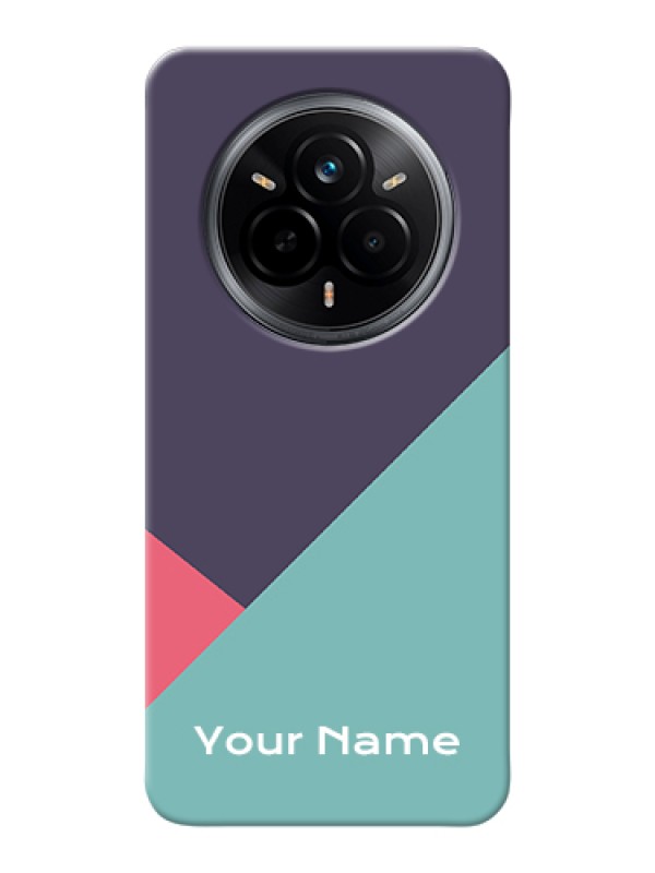 Custom Realme 14 Pro 5G Custom Hard Phone Case - Tri Color Abstract Design