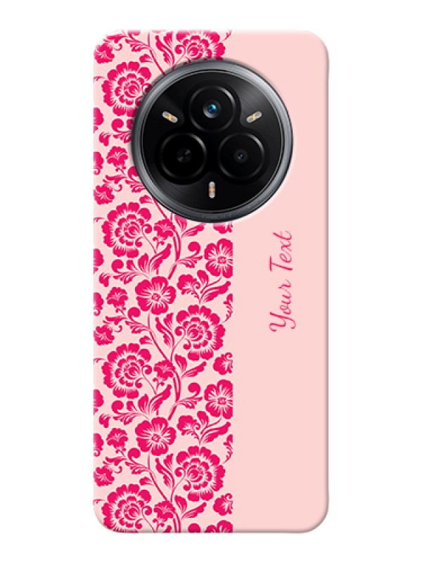 Custom Realme 14 Pro 5G Custom Hard Phone Case - Attractive Floral Pattern Design