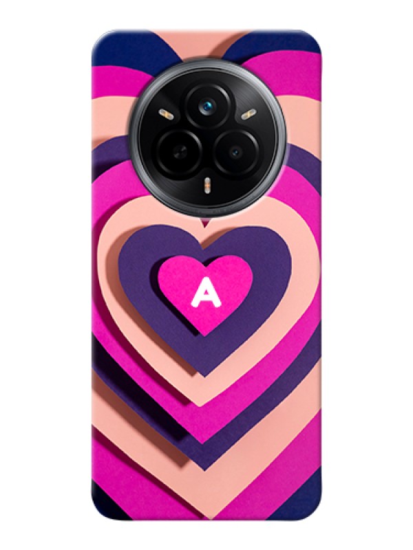 Custom Realme 14 Pro 5G Custom Hard Phone Case - Cute Heart Pattern Design