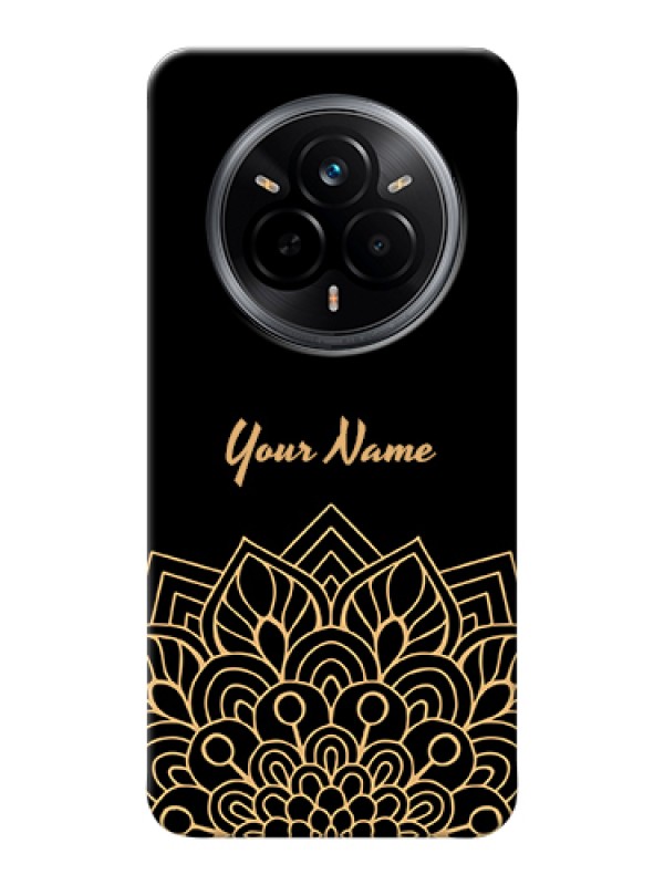 Custom Realme 14 Pro 5G Custom Hard Phone Case - Golden Mandala Design