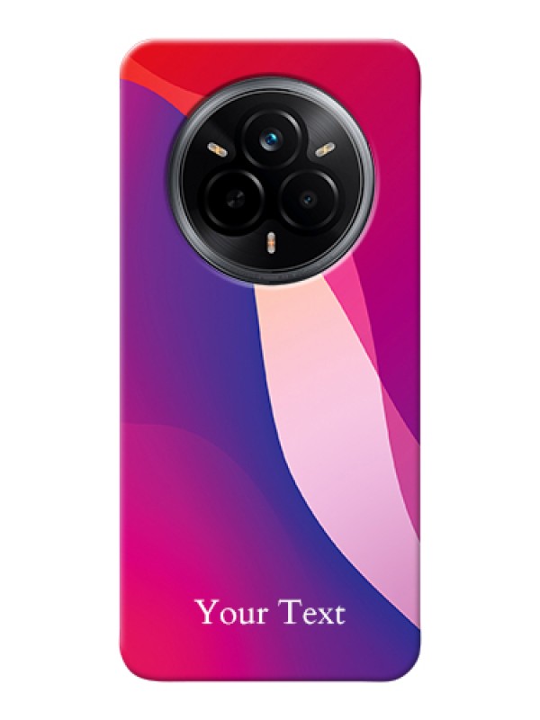 Custom Realme 14 Pro 5G Custom Hard Phone Case - Digital Abstract Overlap Design