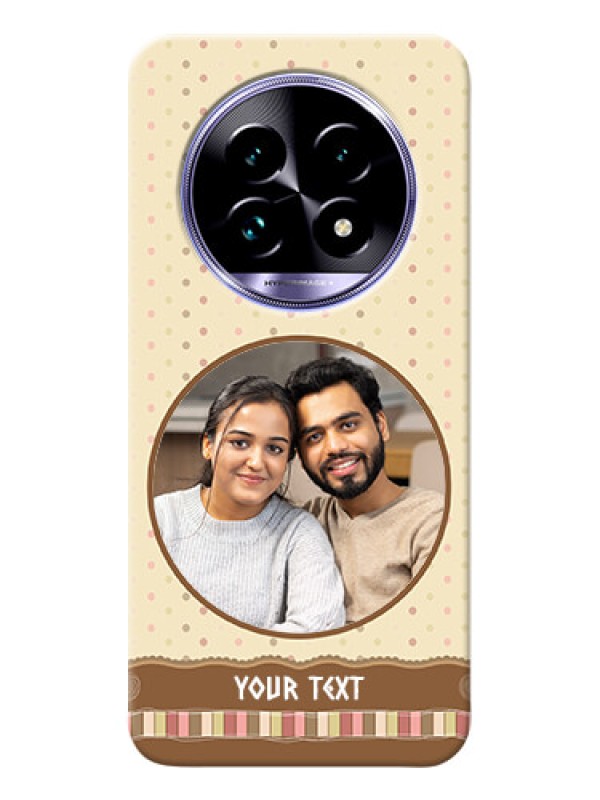 Custom Realme 14 Pro Lite 5G Mobile Cases: Brown Dotted Mobile Case Design