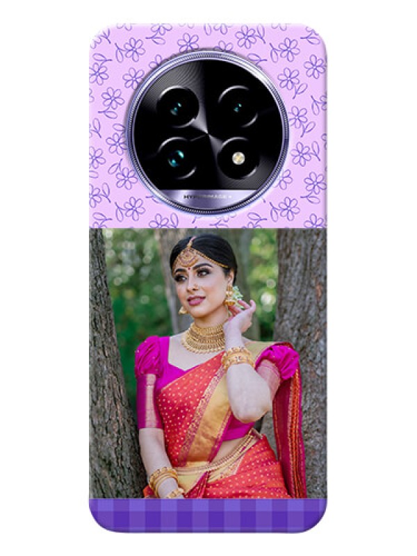 Custom Realme 14 Pro Lite 5G Mobile Cases: Purple Floral Design