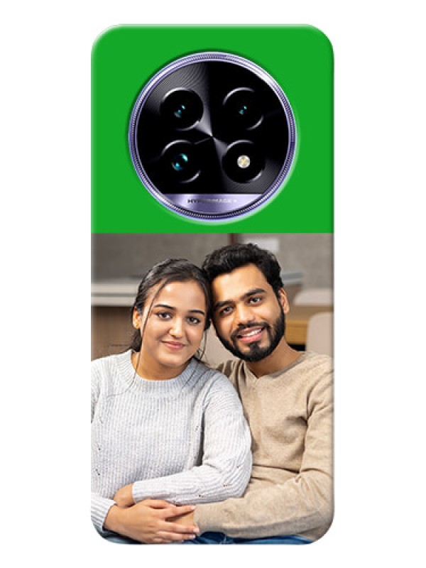 Custom Realme 14 Pro Lite 5G Personalised mobile covers: Green Pattern Design