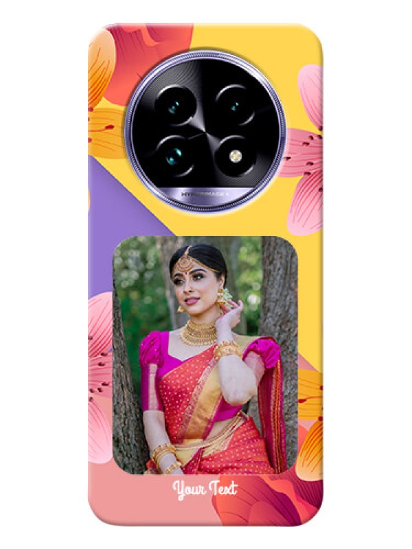 Custom Realme 14 Pro Lite 5G Mobile Covers: 3 Image With Vintage Floral Design