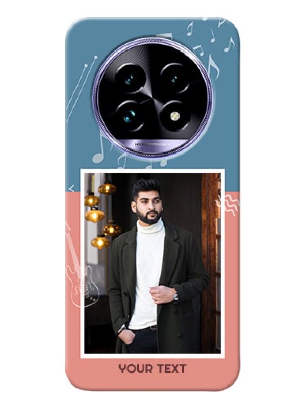 Custom Realme 14 Pro Lite 5G Phone Back Covers with Color Musical Note Design