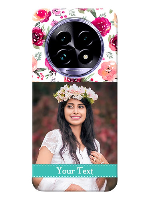 Custom Realme 14 Pro Lite 5G Personalized Mobile Cases: Watercolor Floral Design