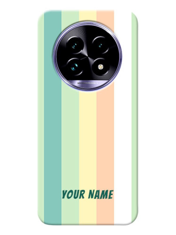 Custom Realme 14 Pro Lite 5G Photo Printing on Case with Multicolour Stripes Design