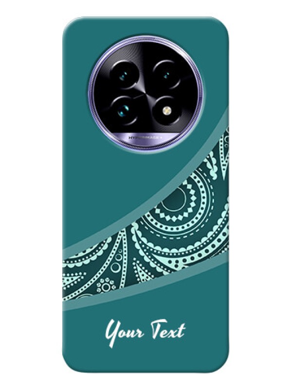 Custom Realme 14 Pro Lite 5G Photo Printing on Case with semi visible floral Design