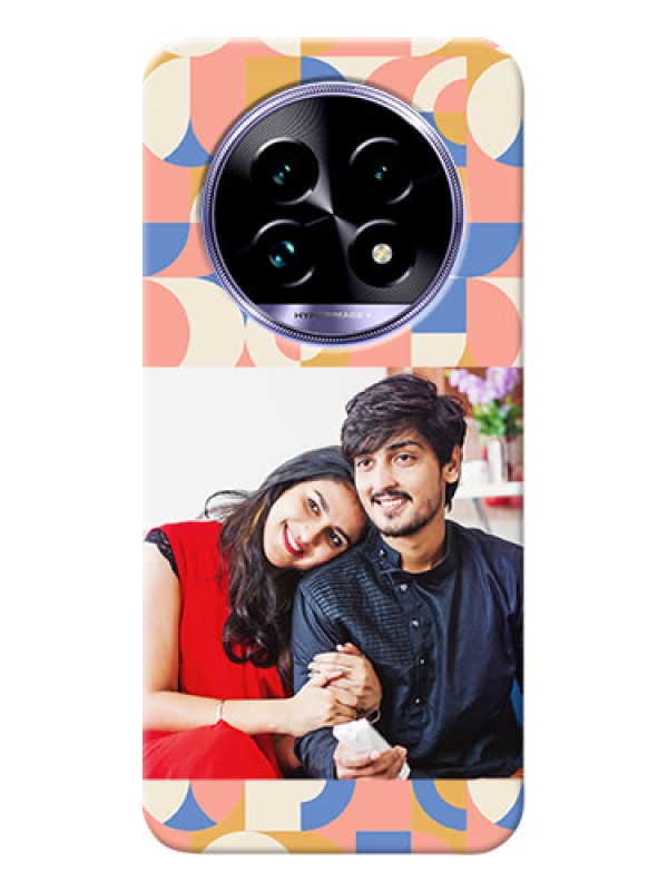 Custom Realme 14 Pro Lite 5G Photo Printing on Case with Semicircle Maze Pattern Design