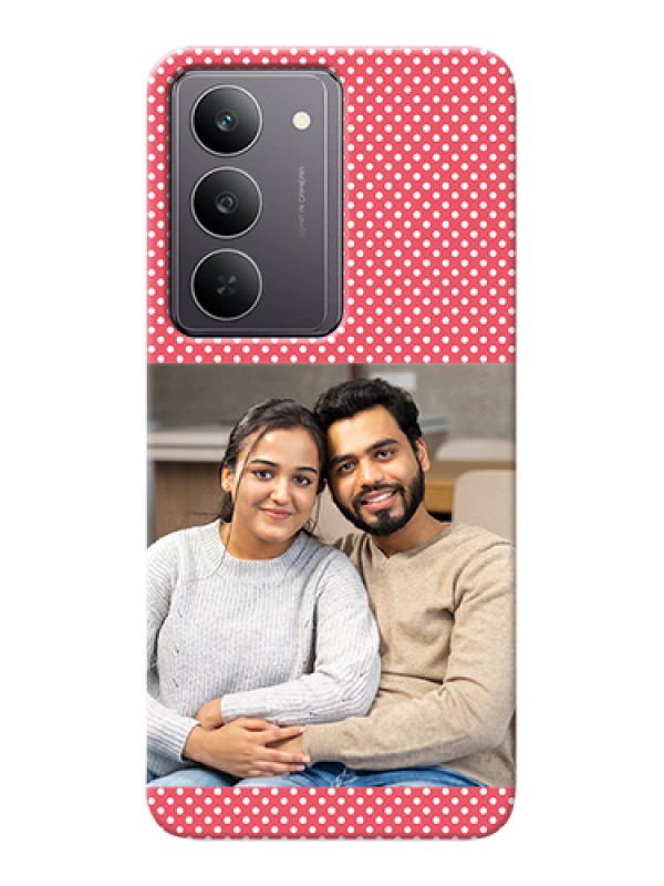 Custom Realme 14x 5G Custom Hard Phone Case - White Dotted Design