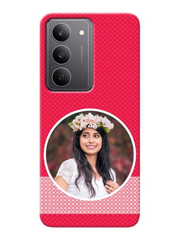 Custom Realme 14x 5G Custom Hard Phone Case - Pink Color Pattern Design