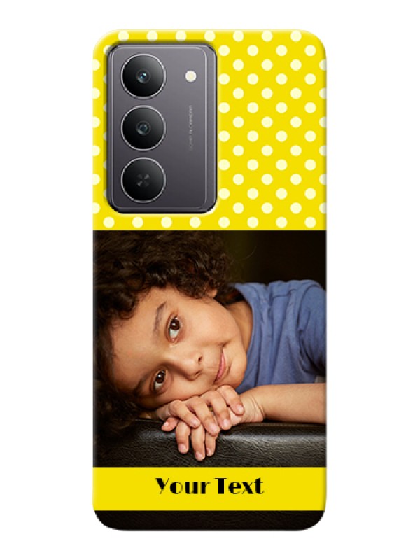Custom Realme 14x 5G Custom Hard Phone Case - Bright Yellow Case Design