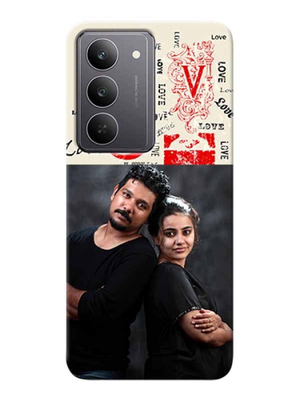 Custom Realme 14x 5G Custom Hard Phone Case - Trendy Love Design Case