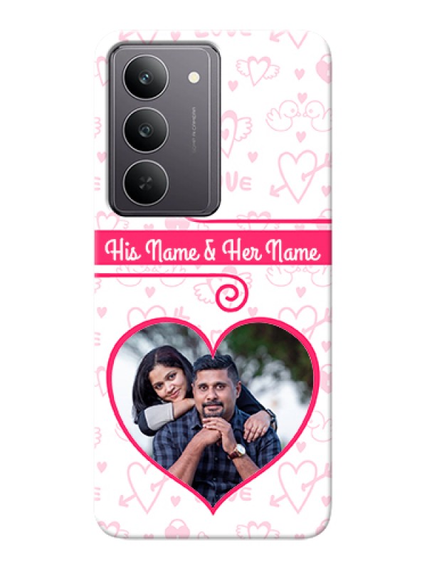 Custom Realme 14x 5G Custom Hard Phone Case - Heart Shape Love Design