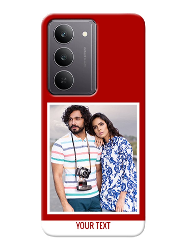 Custom Realme 14x 5G Custom Hard Phone Case - Red Color Design