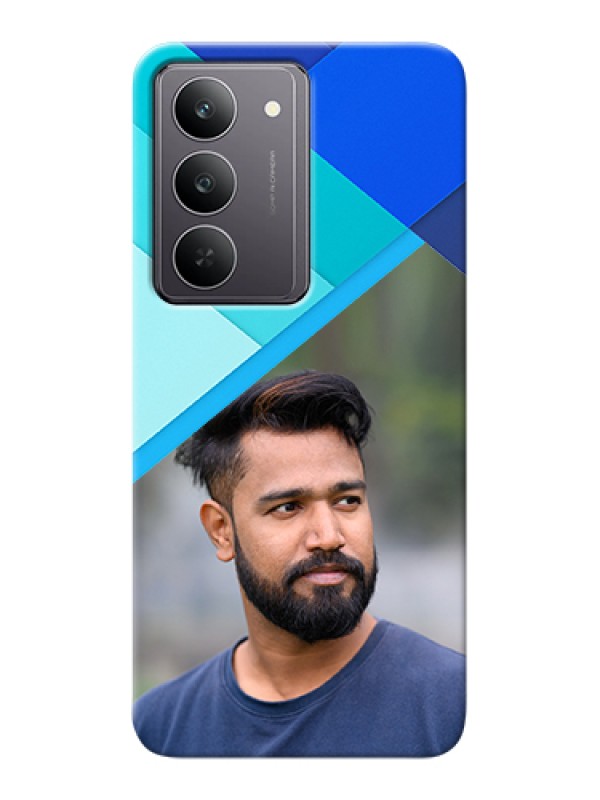 Custom Realme 14x 5G Custom Hard Phone Case - Blue Pattern Design