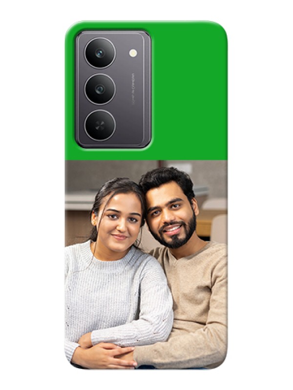 Custom Realme 14x 5G Custom Hard Phone Case - Green Pattern Design