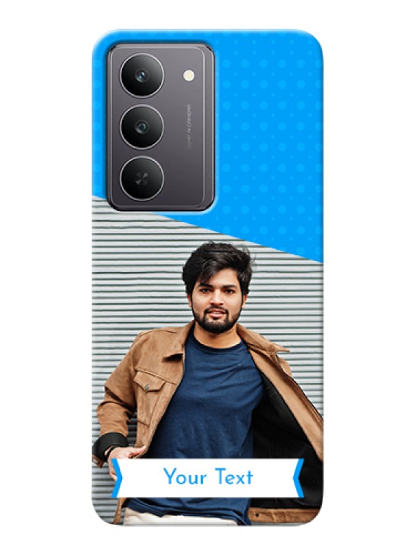 Custom Realme 14x 5G Custom Hard Phone Case - Simple Blue Color Design