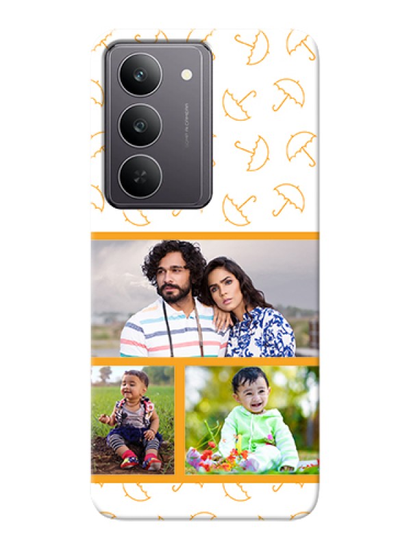 Custom Realme 14x 5G Custom Hard Phone Case - Yellow Pattern Design